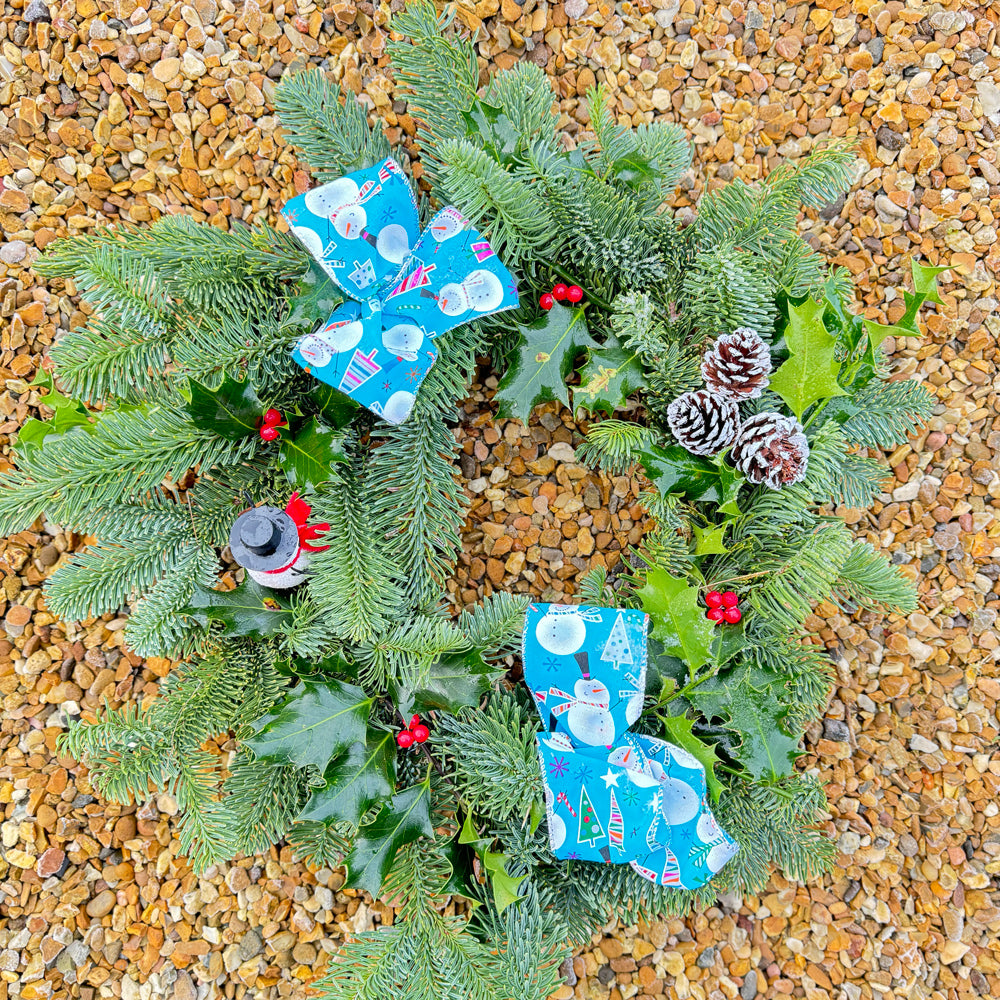 Real Handmade Decorated Wreath