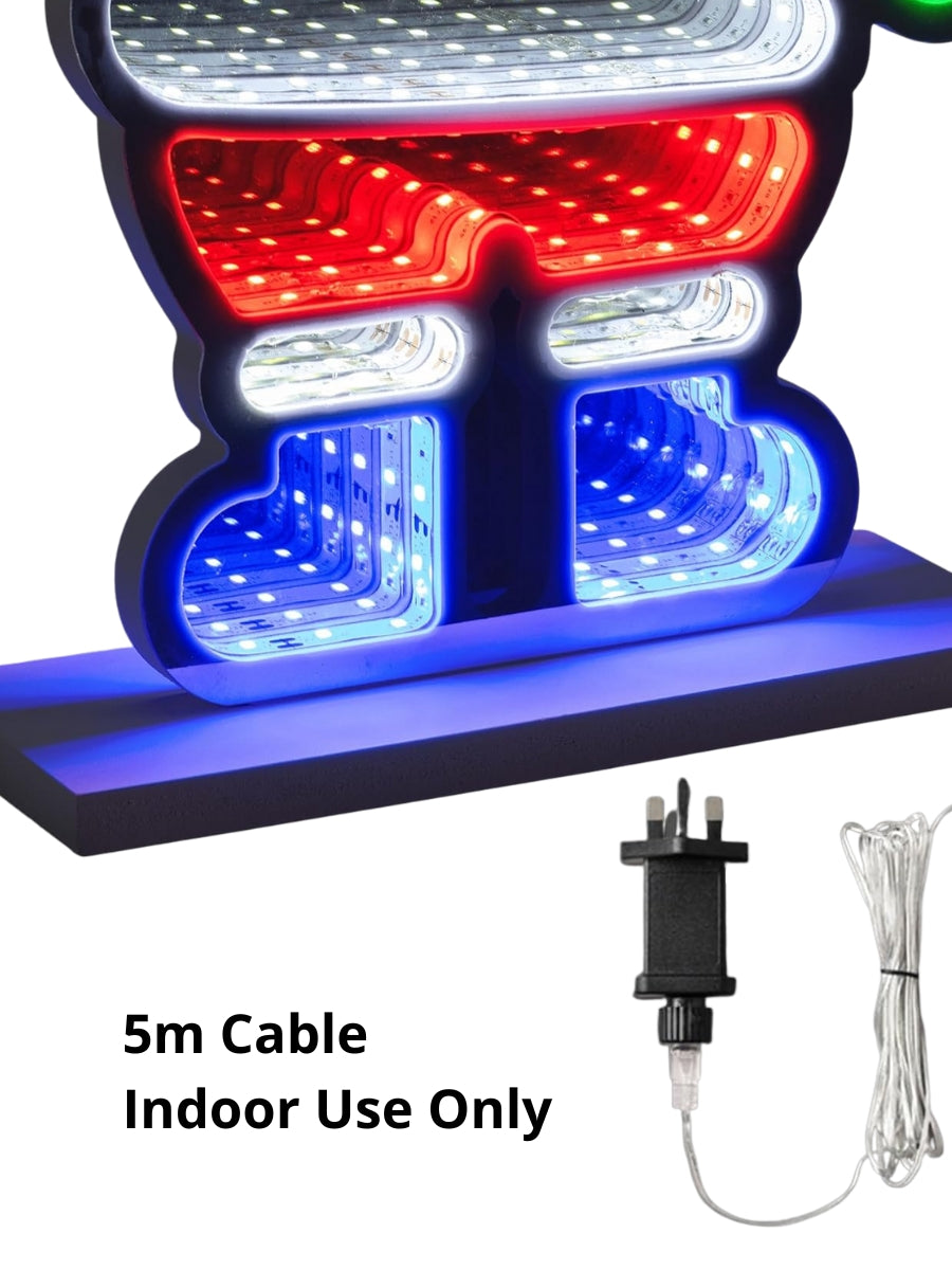 Christmas Infinity Light - Santa or Tree