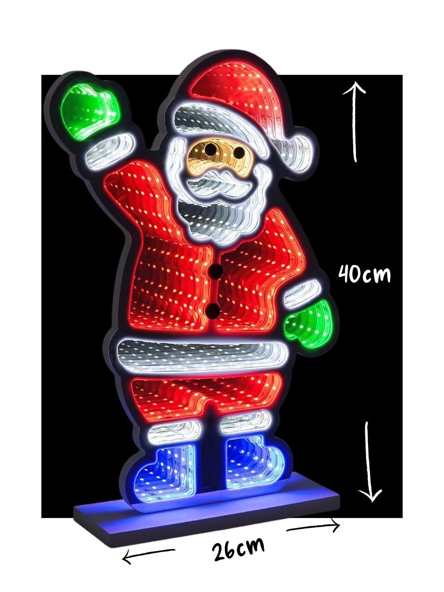 Christmas Infinity Light - Santa or Tree