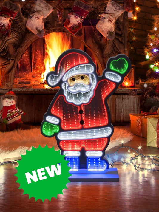 Christmas Infinity Light - Santa or Tree