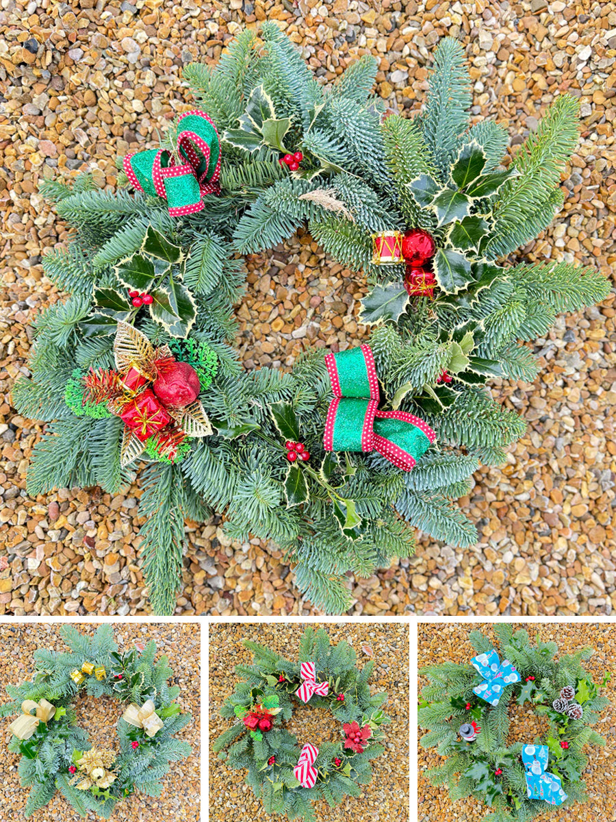 Real Handmade Decorated Wreath