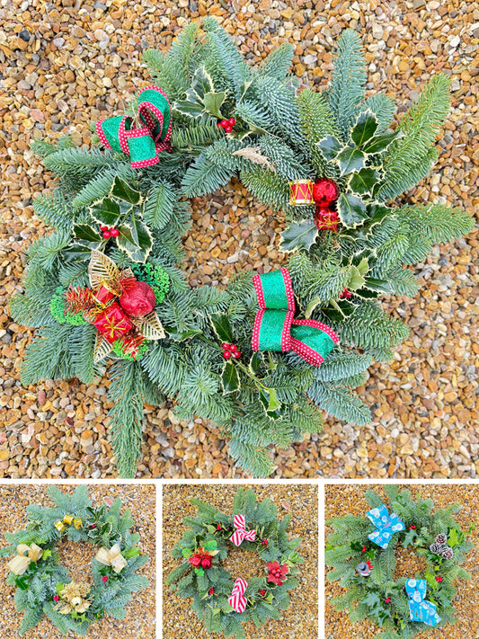 Real Handmade Decorated Wreath